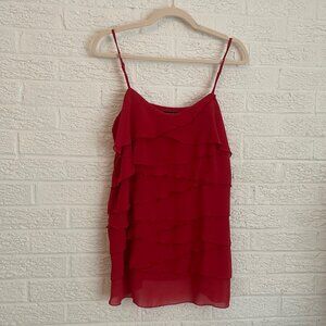 Nicole Miller red ruffle top